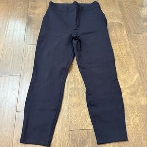 SPANX The Perfect Pant Womens Size L Navy Blue Ankle Skinny Pull-On Pants